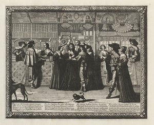 غاليري باريس ، 1640. بواسطة إبراهيم بوس