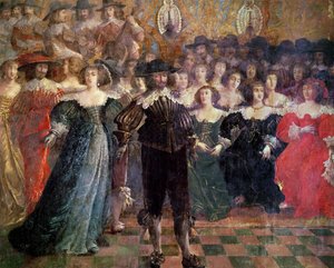 The Court Ball (جدارية) (تفاصيل) بواسطة إبراهيم بوس