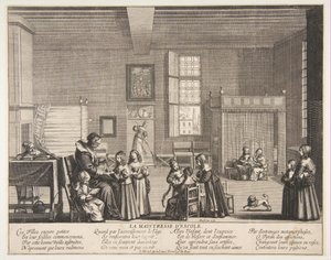 عشيقة المدرسة ، كاليفورنيا. 1638. بواسطة إبراهيم بوس