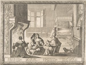 زيارة الممرضة ، 1633. بواسطة إبراهيم بوس
