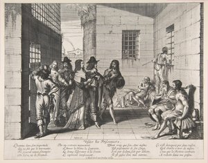 زيارة السجناء ، 1635. بواسطة إبراهيم بوس