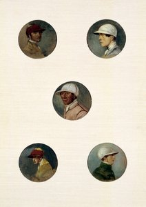 Studies of Jockeys (oil on canvas) بواسطة ابراهام كوبر