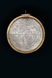 اثنين من الكرات الأرضية والسماوية استثنائية ، بدعم من هرقل وأطلس ، أوغسبورغ ، 1697-99 بواسطة إبراهيم درينتويت
