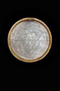 اثنين من الكرات الأرضية والسماوية استثنائية ، بدعم من هرقل وأطلس ، اوغسبورغ ، 1697-99 بواسطة إبراهيم درينتويت