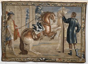وليام كافنديش مع حصان ، 1660 بواسطة إبراهيم جانز. فان بعد Diepenbeeck
