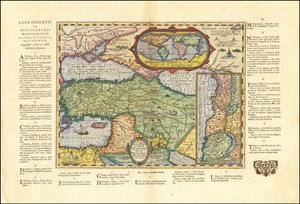 خريطة العالم القديم لعام 1624 استناداً إلى الكتاب المقدس لإبراهام أورتيليوس بواسطة إبراهيم أورتيليوس