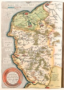 الدول الناطقة بـ Caletensium و Nova Bolognese في منطقة البحر الكاريبي خريطة جغرافية بولونيه (Comte de Boulogne) ، Artois و Flanders الفرنسية (فرنسا) بما في ذلك مكان Calais و Arches و Greuelinge و Etaples و Montrcuil ... مأخوذة من "مسرح أو بواسطة إبراهيم أورتيليوس