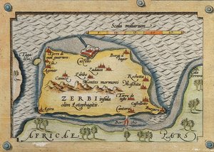 Detail of Zerbi from Map of Mediterranean Islands بواسطة إبراهيم أورتيليوس
