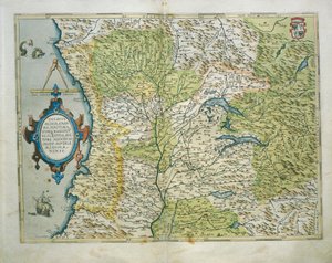 خريطة دوقية ميلان ، إيطاليا ، من Theatrum Orbis Terrarum بواسطة أبراهام أورتيليوس بواسطة إبراهيم أورتيليوس