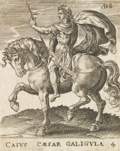 كايوس قيصر جاليجولا من اثني عشر قيصرًا على ظهور الخيل ، كاليفورنيا. 1565-1587. ، كاليفورنيا. 1565-1587.