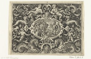 يُظهر Perseus درع Medusa الخاص به إلى Phineus PHINEUS (العنوان على الكائن) بواسطة جوس دي بوشر