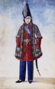 صورة الشاب نصر الدين شاه ، 1845-6