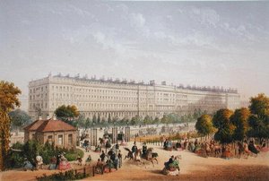 هايد بارك جاردنز ، c1862 (لون ليثو)