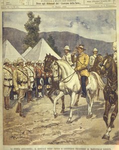 Cover illustration of General Cronje surrendering to Marshal Roberts during Anglo-Zulu and Anglo-Boer Wars of 1850-1902 بواسطة أخيل بيلترام