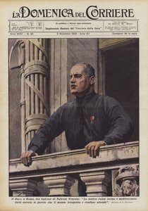 Il Duce ، في روما ، من شرفة Palazzo Venezia ، هل سيستمر سباقنا اللاتيني والبحر الأبيض المتوسط في العطاء؟