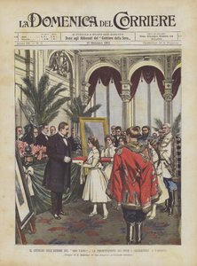 يوبيل مؤلف Quo Vadis؟ ، تقديم الهدايا في Sienkiewicz في وارسو بواسطة أخيل بيلترام