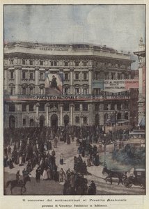 منافسة الوكلاء على القرض الوطني في Credito Italiano في ميلانو بواسطة أخيل بيلترام