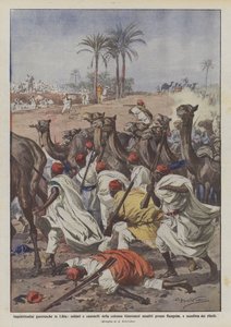 اضطرابات الحرب في ليبيا ، وهجوم الجنود والجمال من عمود Gianinazzi في؟