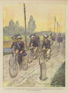 Compagnia Dei Bersaglieri Ciclisti التي تبدأ المناورات الكبيرة في بيدمونت