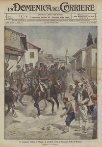 الاحتلال الإيطالي في ألبانيا ، يدخل سلاح الفرسان جيورجوكاتي (Valle del Drynos)