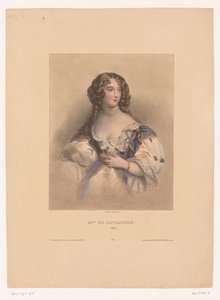 صورة لويز دي لا فاليير Miss de Lavallière ، 1667 (العنوان على الكائن) بواسطة هنري جنين