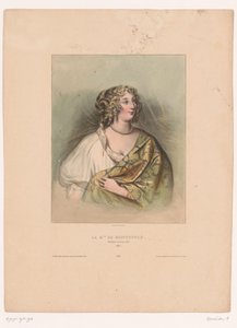 صورة مدام دي مونتيسبان La M.ise de Montespan ، عشيقة لويس الرابع عشر ، 1667 (العنوان على الكائن) نساء مشهورات (عنوان المسلسل) بواسطة هنري جنين