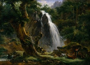 شلال في مونت دور ، 1818. بواسطة أشيل إتنا ميشالون
