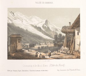 Zicht op de valley van Chamonix vanaf de pas Les Montées مدخل وادي شاموني في مونتيه (العنوان على الكائن) Herinnering in شامونيكس مونت بلانك (عنوان المسلسل) متحف مونت بلانك (عنوان السلسلة على الكائن)