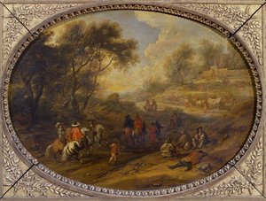 قافلة عسكرية بواسطة Adam Frans van der Meulen