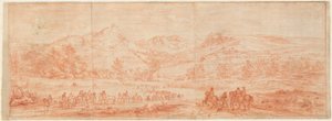 القوات الفرنسية قبل Salins والتلال المحيطة بواسطة Adam Frans van der Meulen