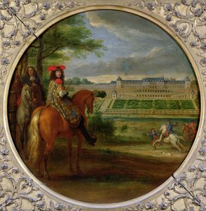 منظر لقصر سان جيرمان الجديد من الجانب المدرج ، 1669 بواسطة Adam Frans van der Meulen
