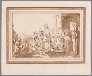 سليمان راكبًا على حمار داود المطبوعات بعد رسومات رامبرانت المحفوظة في Hofbibliothek في فيينا (عنوان السلسلة) Recueil d
