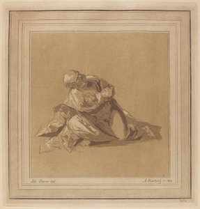الرسول الرابض (القديس بطرس) بواسطة آدم فون بارتش ، بعد رسم يُنسب سابقًا إلى ألبريشت دورر