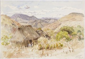 School house at Tenantla, Mexico (watercolor) بواسطة أديلا بريتون