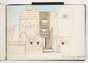 كراسة رسم للألوان المائية والرسومات والملاحظات ، المكسيك ، 1896-1898 (ألوان مائية) بواسطة أديلا بريتون