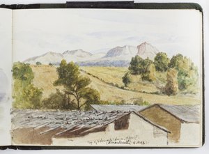 كراسة رسم للألوان المائية والرسومات والملاحظات ، المكسيك ، 1896-1898 (ألوان مائية) بواسطة أديلا بريتون