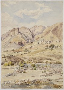 View - near Ixtacamaxtitlan, Mexico (watercolor) بواسطة أديلا بريتون