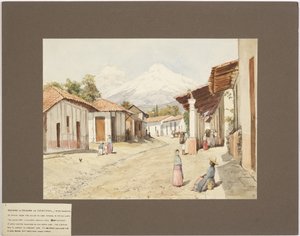 بركان أوريزابا أو سيتلالتيبتل - جبل ستار - فيراكروز ، المكسيك (ألوان مائية) بواسطة أديلا بريتون