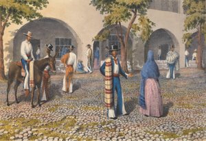 "المكسيكيون، بلازا في تيبيك [المكسيك]، 19 - 13 أغسطس 1850