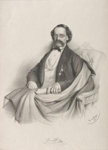 صورة لعازف الكمان والملحن هاينريش بروش 1809-1878 ، 1857.