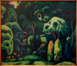A.Erbslöh ، Großer Park in Calenberg - painting ، 1912