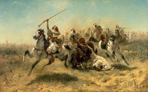 الفرسان العرب في الهجوم ، 1869