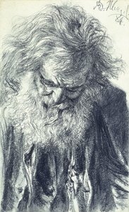 صورة لرجل عجوز ، 1884 بواسطة أدولف مينزل