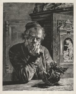 الأثري - صورة ذاتية ، 1851. بواسطة أدولف مينزل