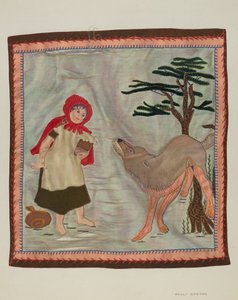 غطاء للرأس أحمر مزين بغطاء للرأس ، ج. 1941.