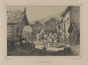 رسم توضيحي مأخوذ من كتاب النرويج الذي أنتجه في رسومات Asbjørnsen، P.Chr. ونشره Chr. Tønsberg (رقم ، 1848) بواسطة أدولف تيدماند