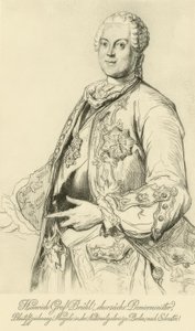 Heinrich von Brühl - Menzel n. Silvestre بواسطة أدولف مينزل