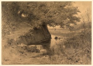 المناظر الطبيعية (La source a Montalieu) بواسطة أدولف أبيان