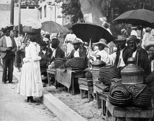 باعة التبغ بالحبال ، جامايكا ، c1905.
