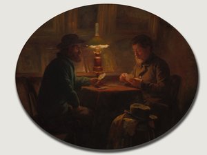 لعبة الورق في الأب مارتن ، 1859.